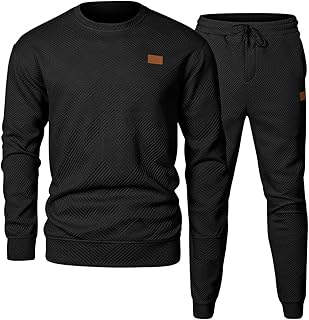 Men's Black Tracksuit Set