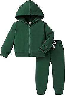 Kids Green Hoodie and Sweatpants Set