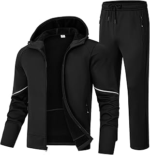 Men's Black Tracksuit Set