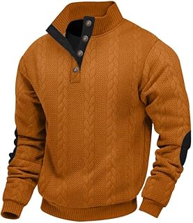 Men's Cable Knit Pullover Sweater