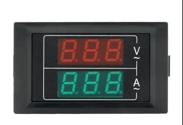 شاشة فولتية + امبيرية مستطيلة الشكل