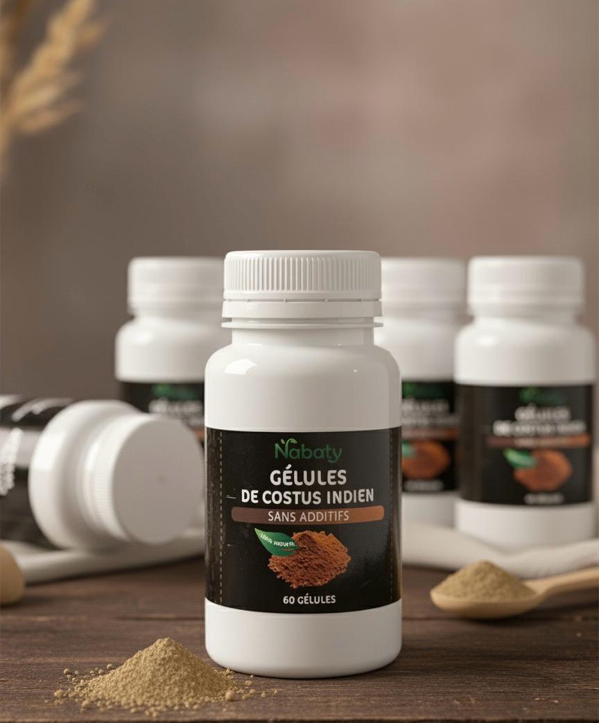🌿 Gélules de Costus Indien – 100 % Naturelles