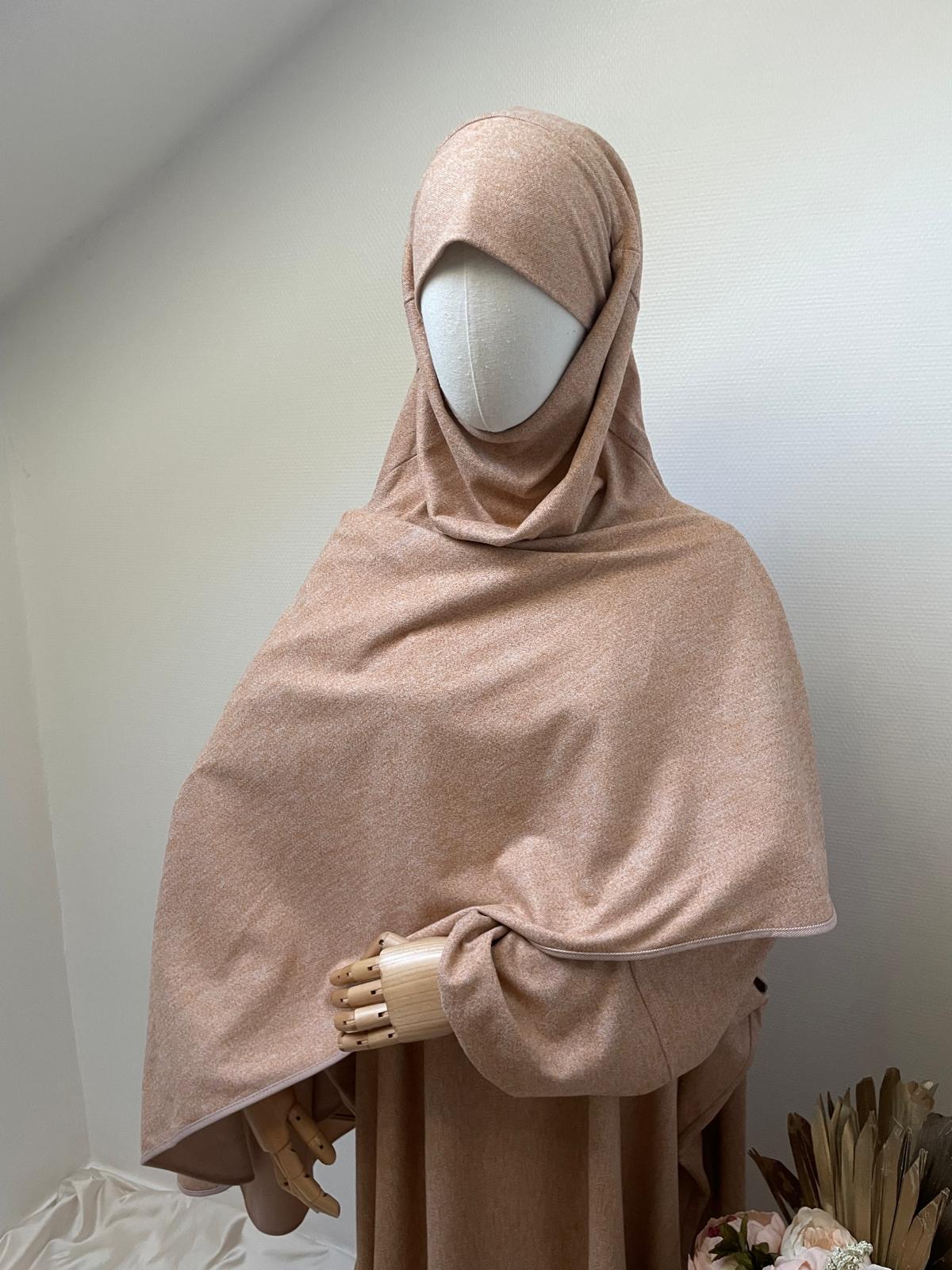 Abaya Sahara en flanelle beige