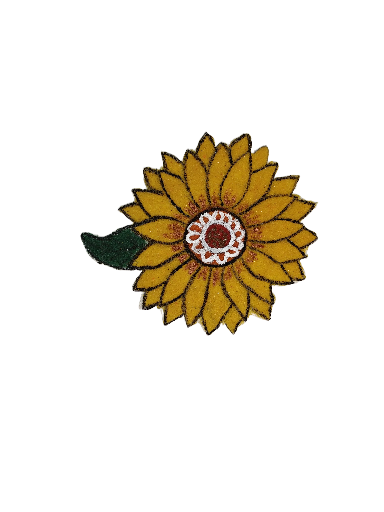 Handcrafted Sunflower Readymade Rangoli