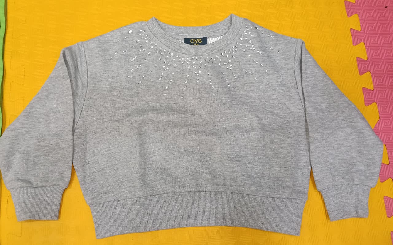 Girls Stone Studded Sweatshirt 