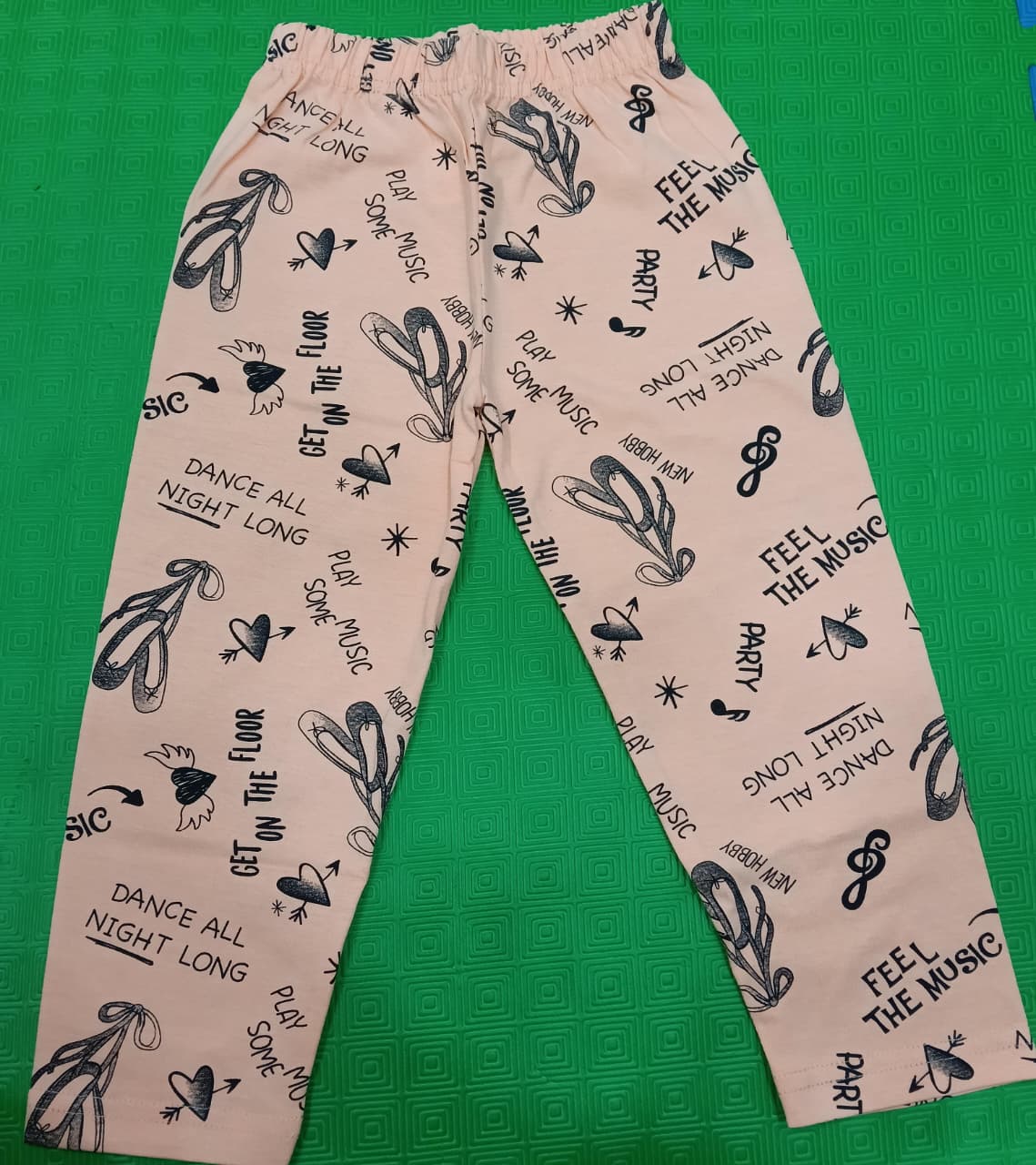 Unisex Typographic Print Shirt & Pants Night Suit