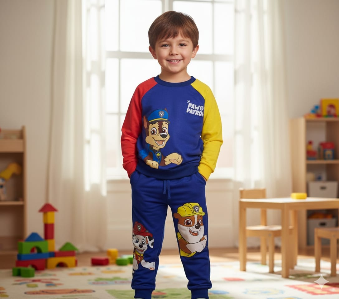 Unisex Pow petrol Print Sweatshirt and Track Pants