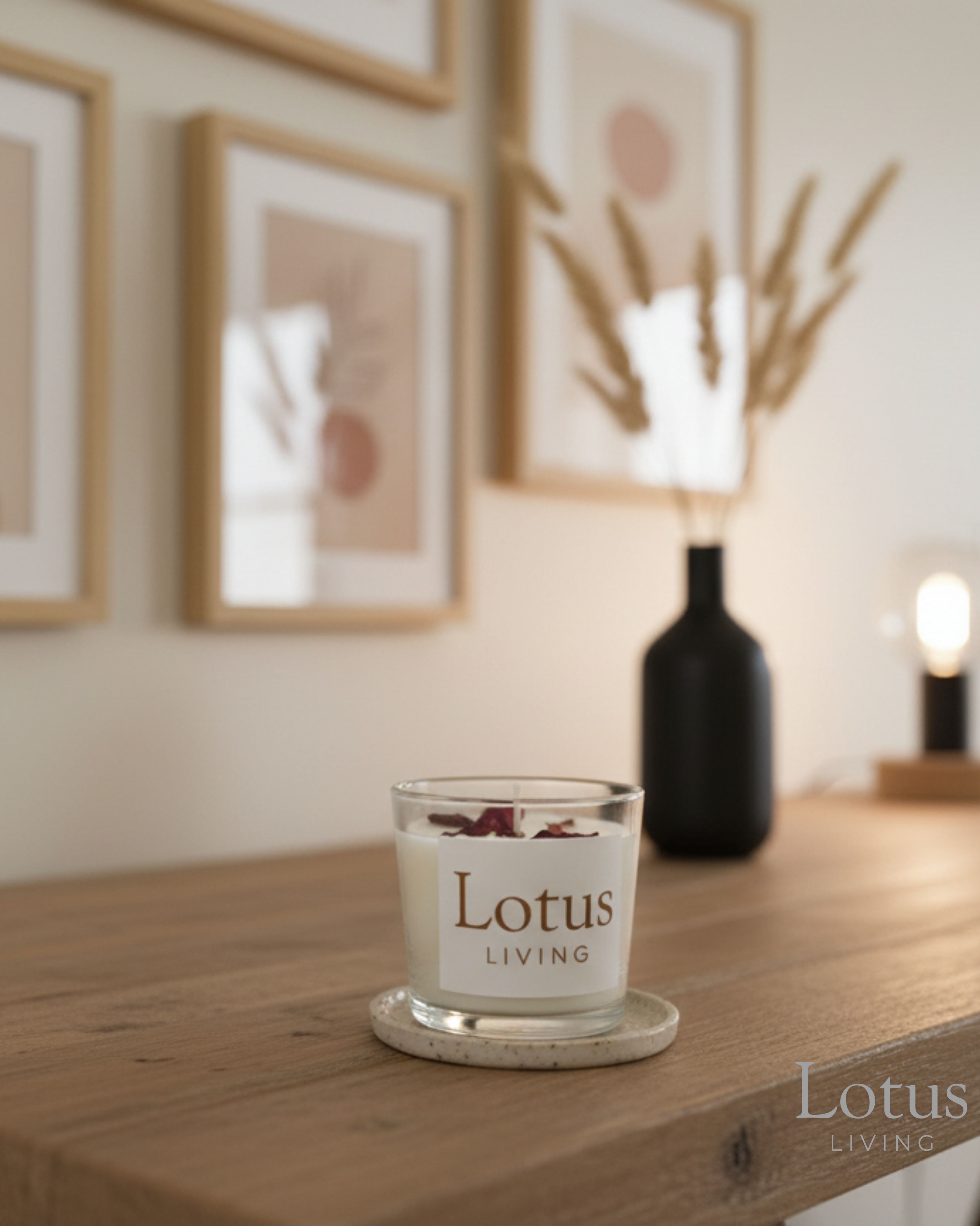 Lotus Living Scented Candle