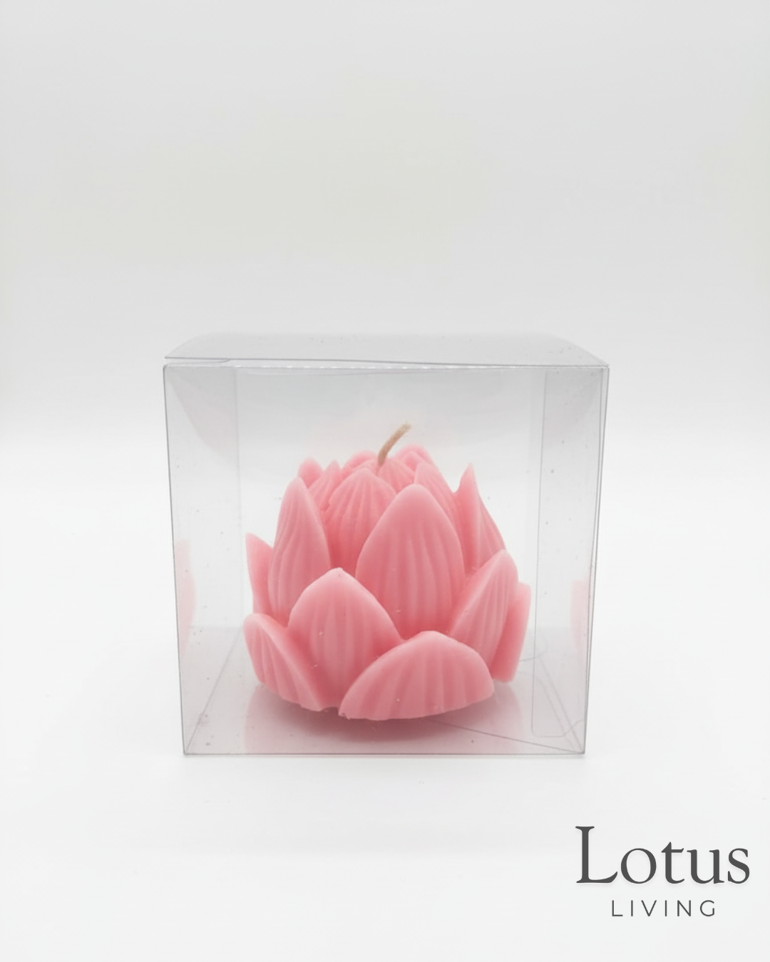 Pink Lotus Flower Candle