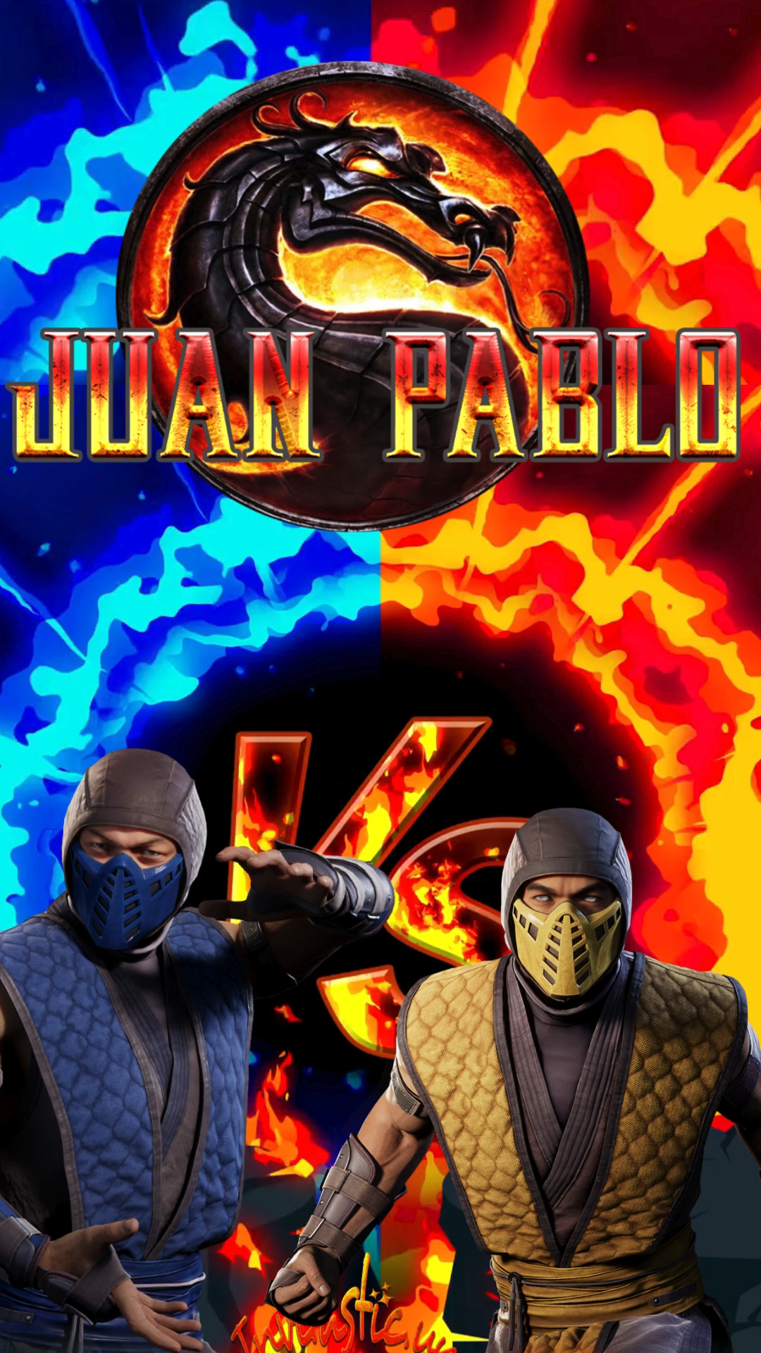 Mortal Kombat Scorpion vs Sub Zero (MK001)