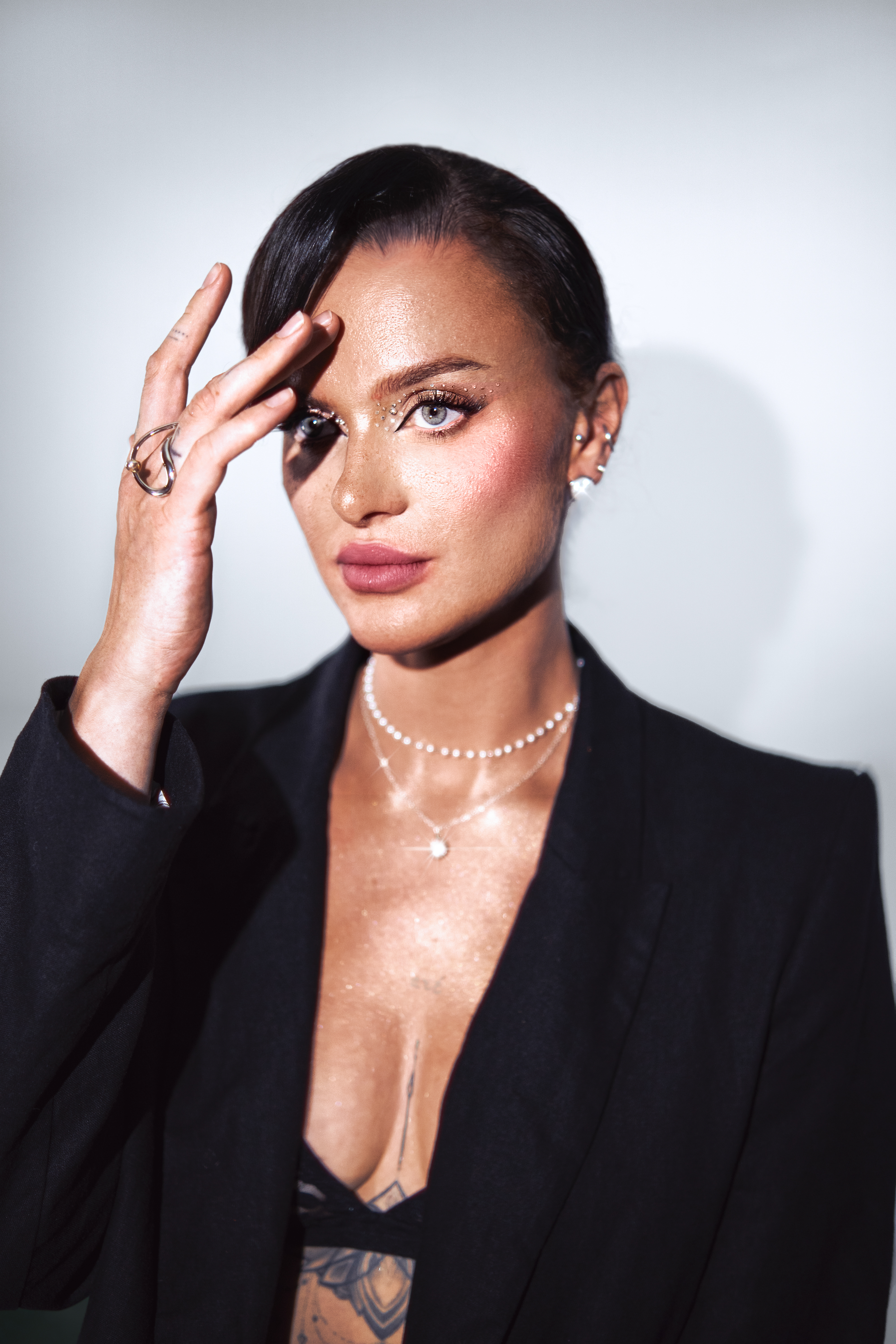 Glam makeup