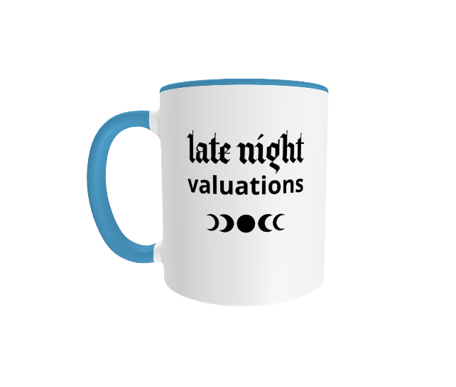 Late Night Valuations White Colored Inside Mug