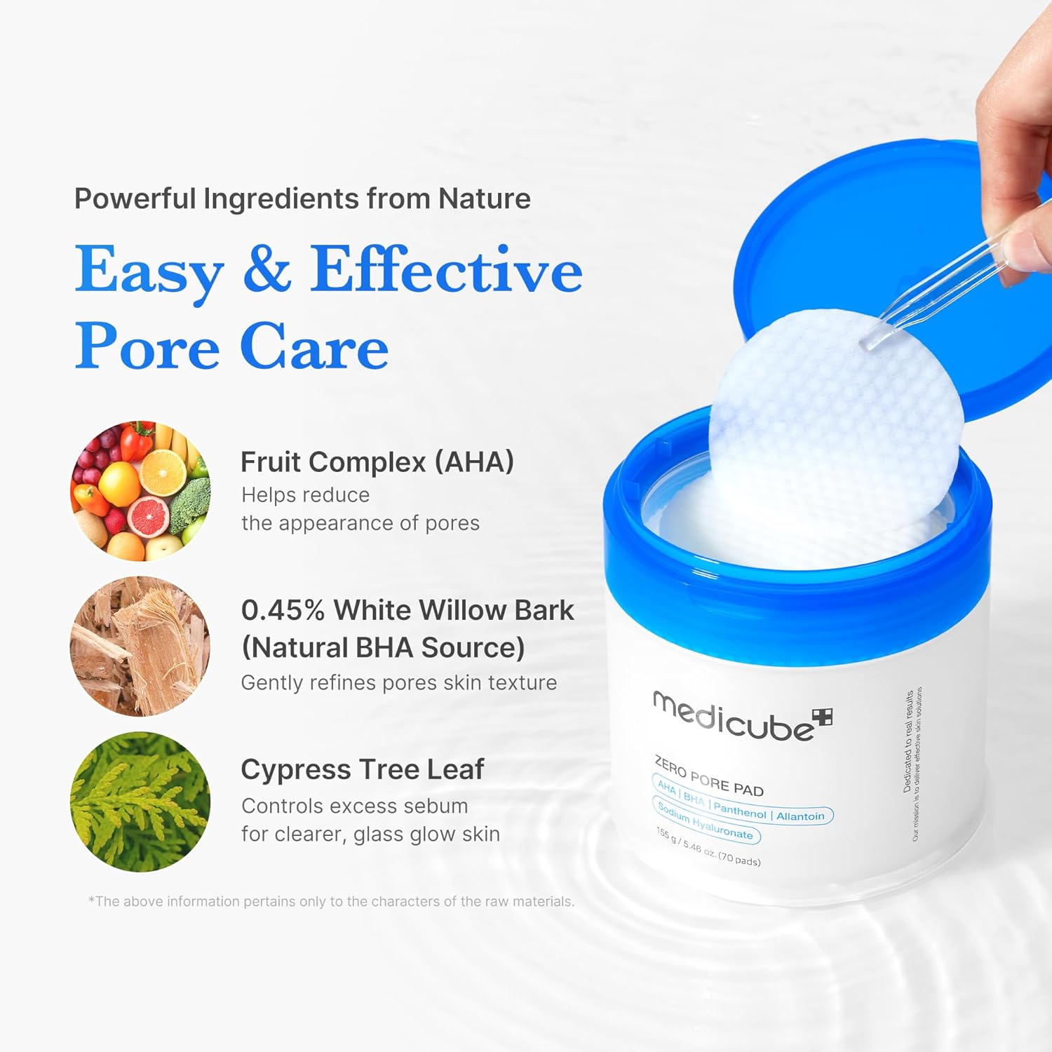 Medicube Zero Pore Pads 2.0, Dual-Textured Facial Toner Pads for Exfoliation