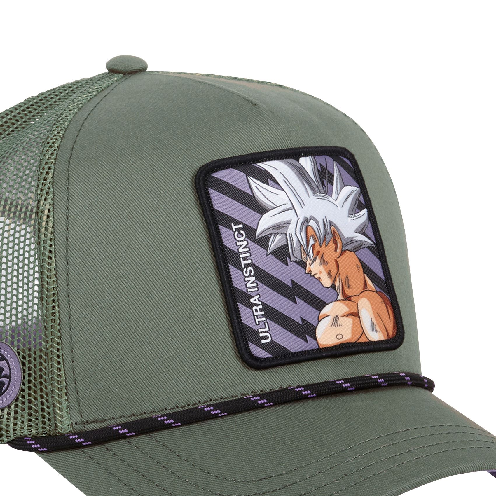 Casquette Trucker Dragon Ball Super Goku Snapback Kaki - Capslab