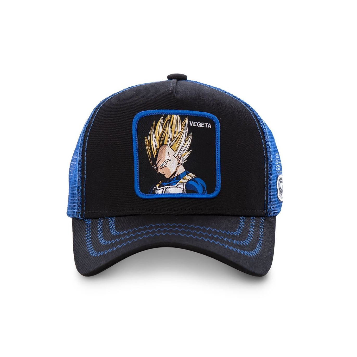 Casquette Trucker Dragon Ball Z Vegeta Snapback Noir Capslab