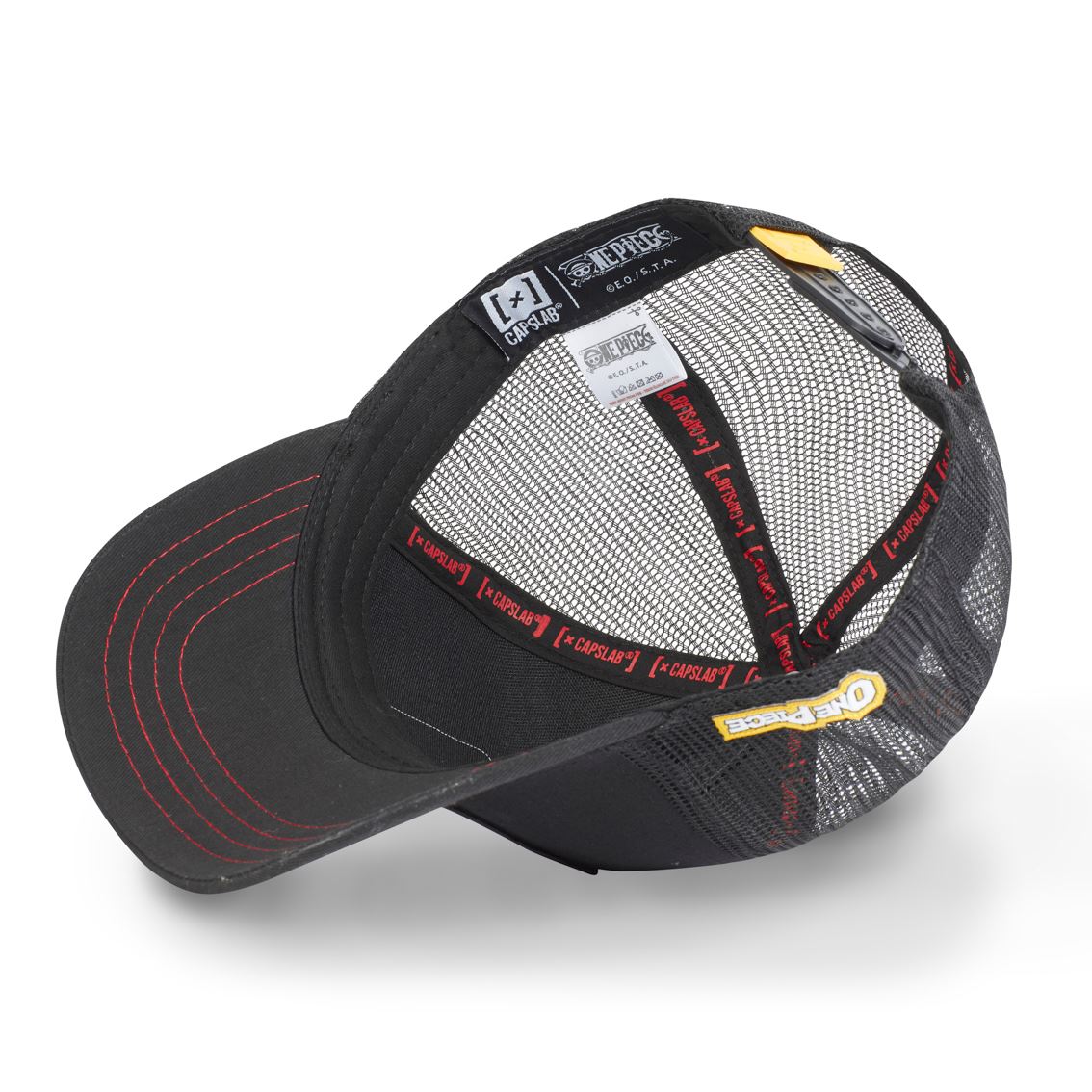 Casquette Trucker One Piece Snapback Noir Capslab