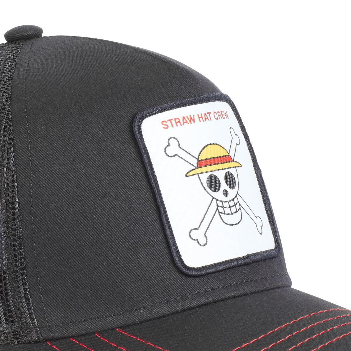 Casquette Trucker One Piece Snapback Noir Capslab