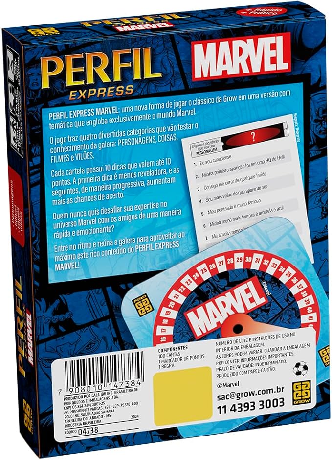 Perfil Express Marvel