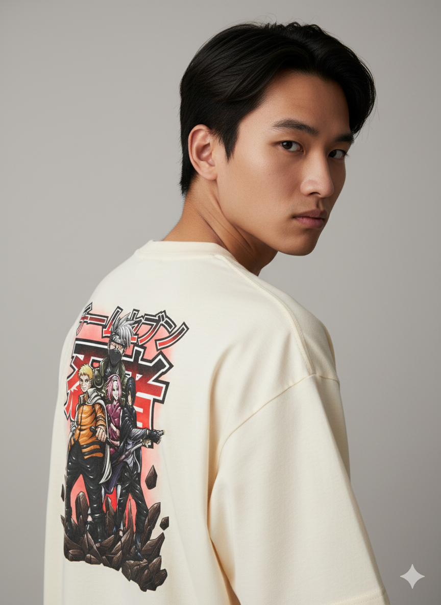 Camiseta Anime Naruto Team 7 - Time Kakashi - Naruto, Sasuke e Sakura