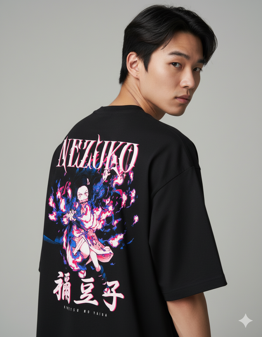 Camiseta "Nezuko Kamado - Sangue Explosivo" - A Demônio Mais Querida de Demon Slayer!