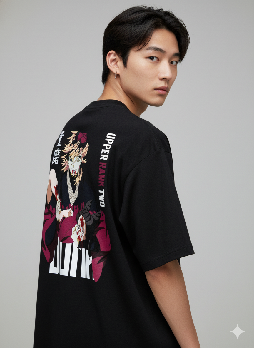 Camiseta "Doma - Lua Superior Dois" - A Frieza Mortal de Demon Slayer!