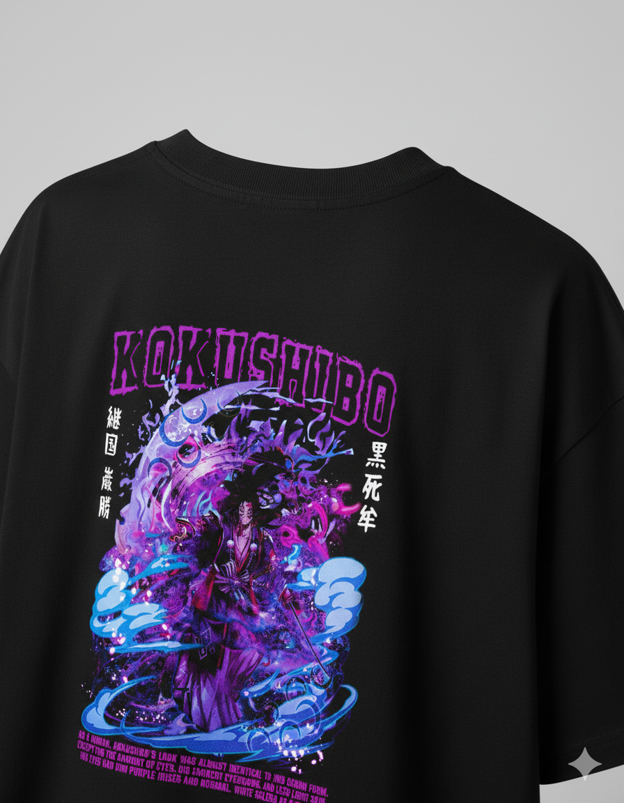 Camiseta "Kokushibo - Lua Superior Um" - O Espadachim Demoníaco de Demon Slayer!