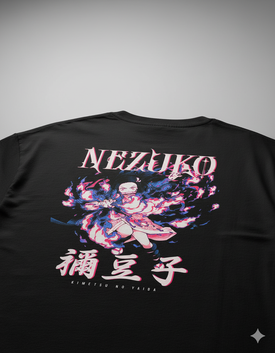 Camiseta "Nezuko Kamado - Sangue Explosivo" - A Demônio Mais Querida de Demon Slayer!