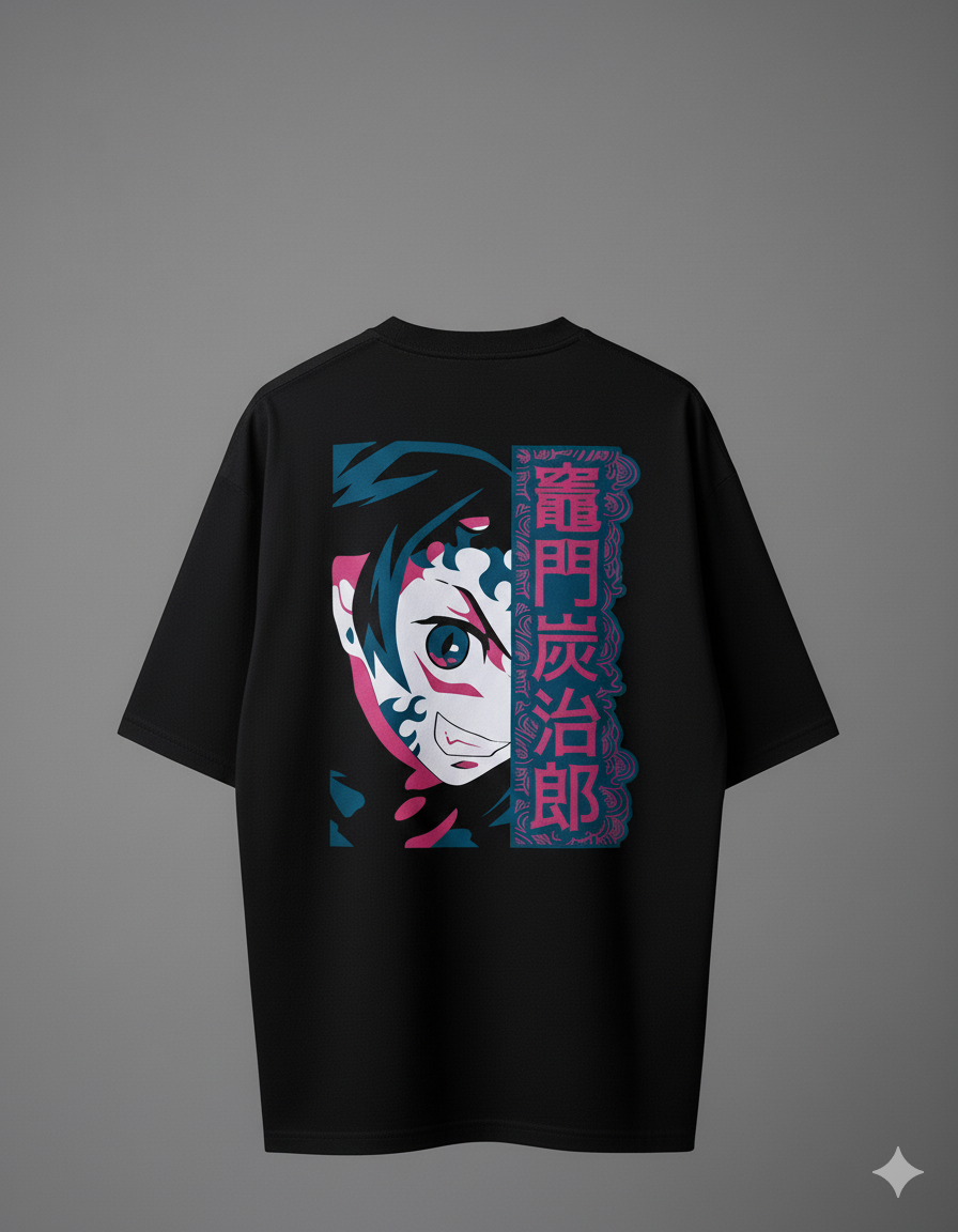 Camiseta "Tanjiro Kamado - Hinokami Kagura" - O Protagonista de Demon Slayer!