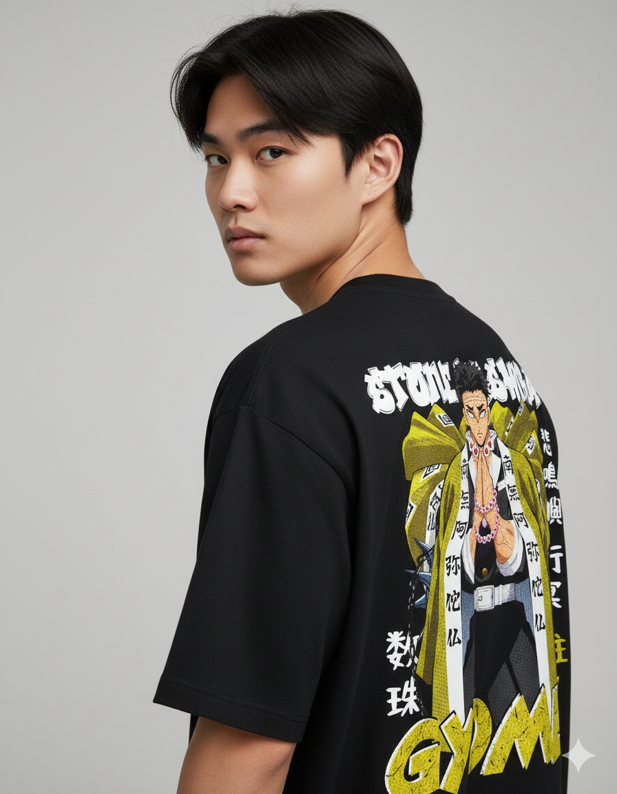 Camiseta "Gyomei Himejima - O Hashira da Pedra" - A Força Inabalável de Demon Slayer!