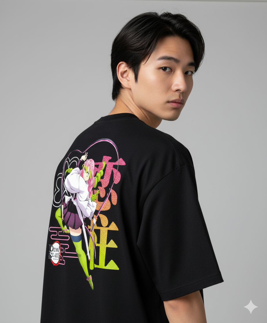 Camiseta "Mitsuri Kanroji - Hashira do Amor" (Love Hashira) - A Força Apaixonada de Demon Slayer!
