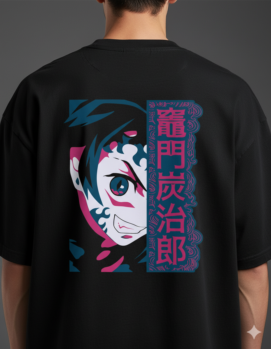 Camiseta "Tanjiro Kamado - Hinokami Kagura" - O Protagonista de Demon Slayer!