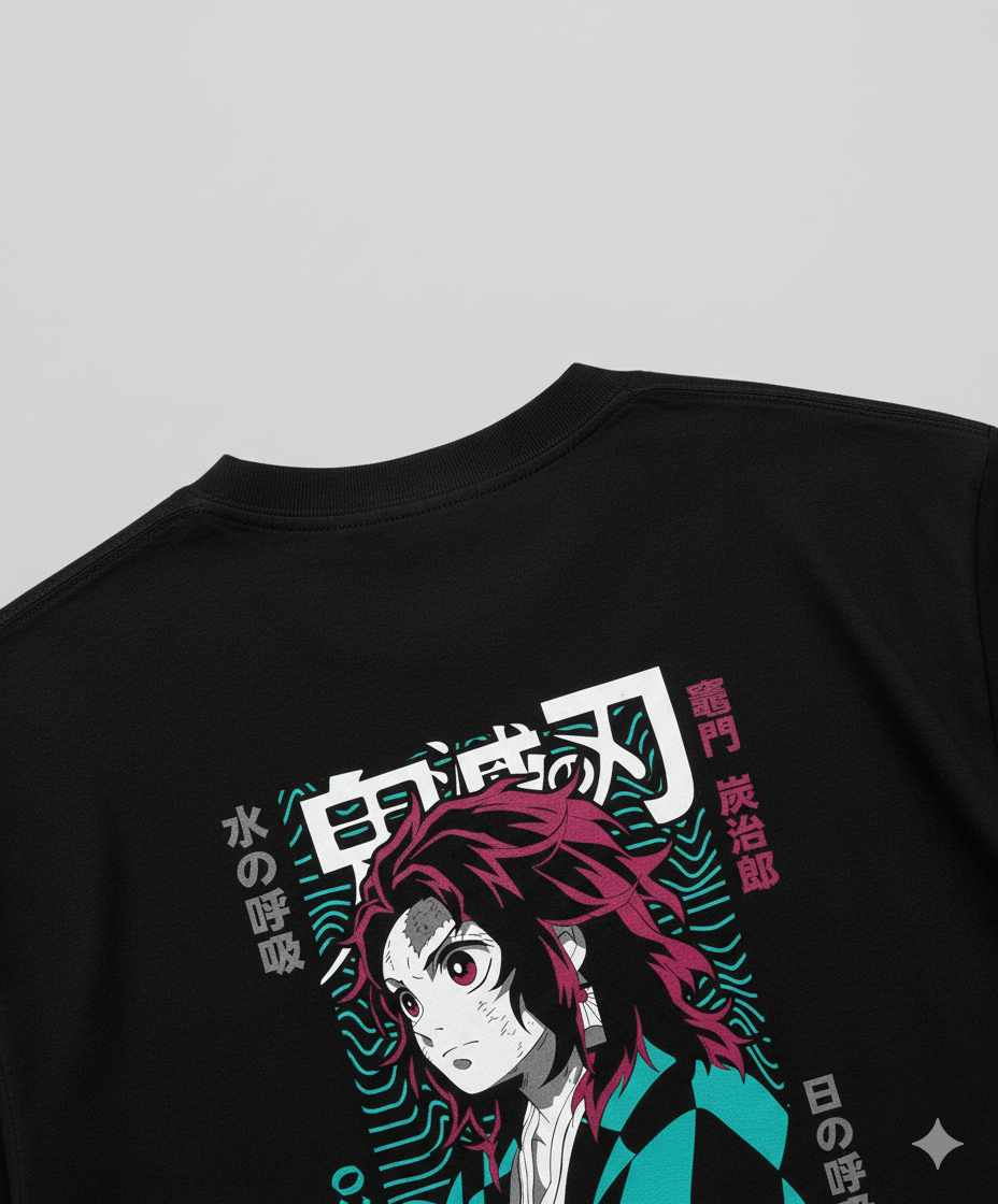 Camiseta "Tanjiro Kamado - Respiração do Sol Despertada" - O Legado Final de Demon Slayer!Camiseta "Tanjiro Kamado - Respiração do Sol Despertada" - O Legado Final de Demon Slayer!