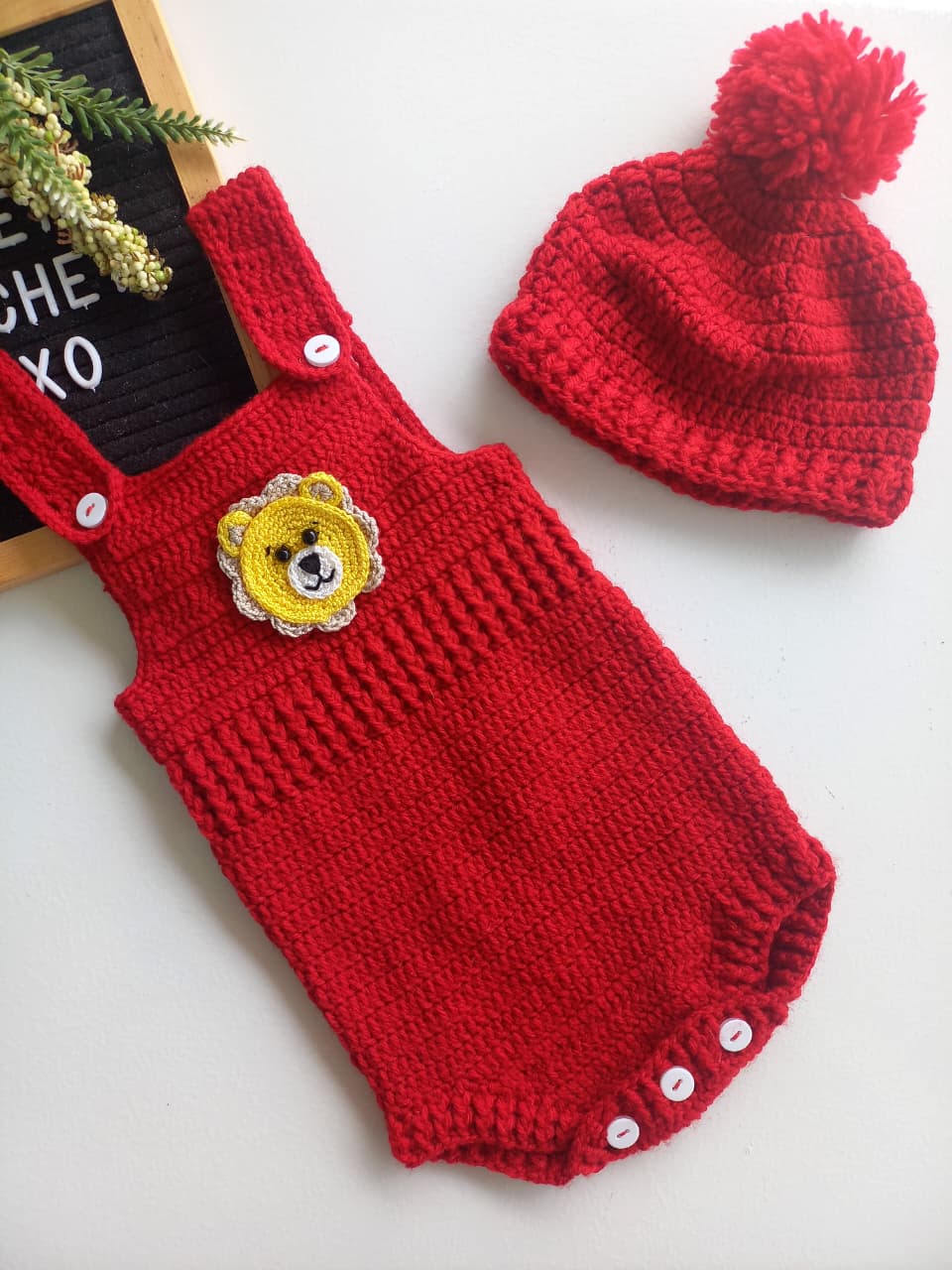 Body y gorro a crochet