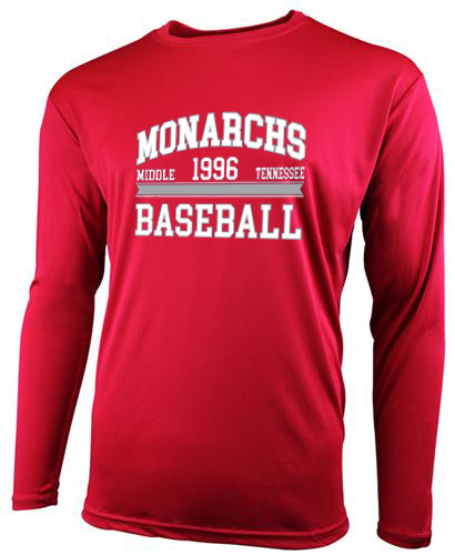 Long Sleeve Performance Shirt Collegiate 1996 Logo