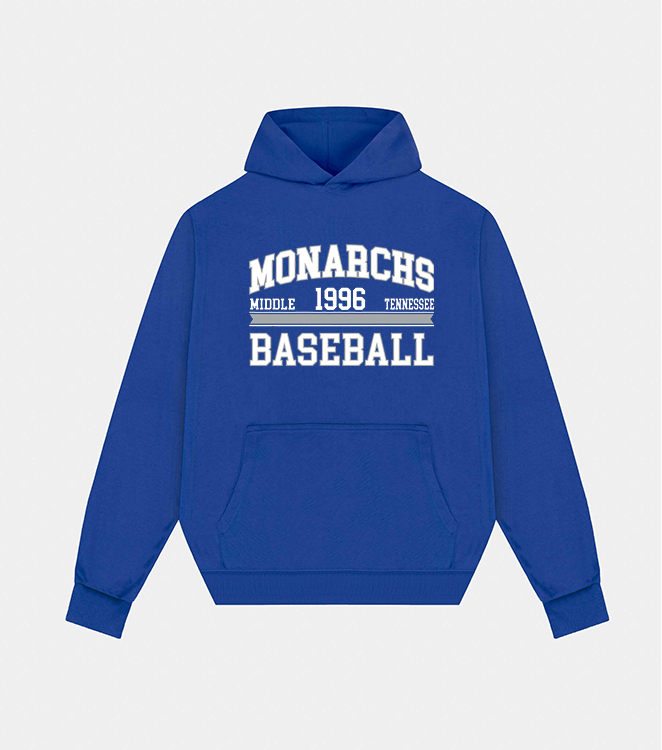 Monarchs Baseball Collegiate 1996 Style Hoodie