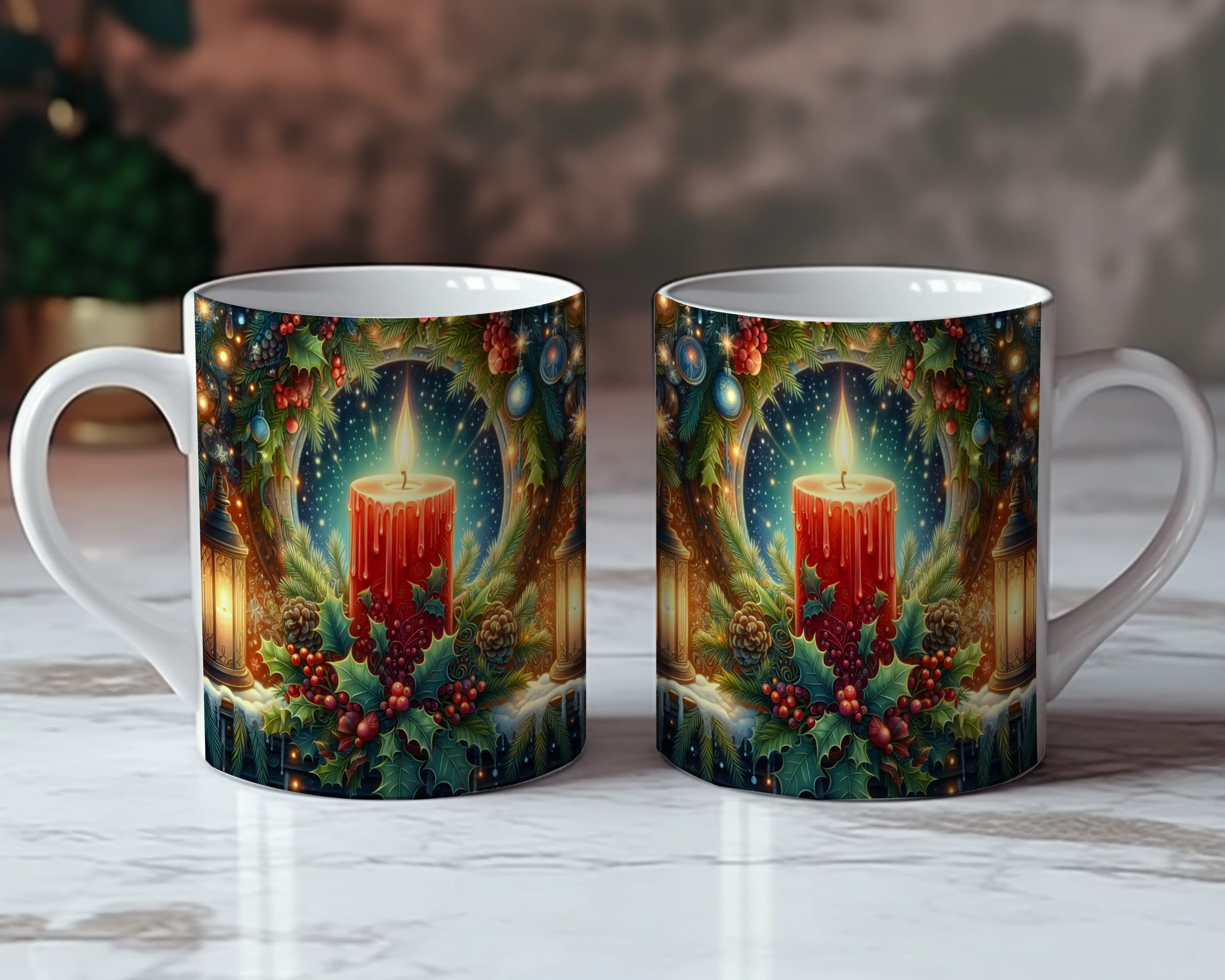 Holly & Berries Candlelight