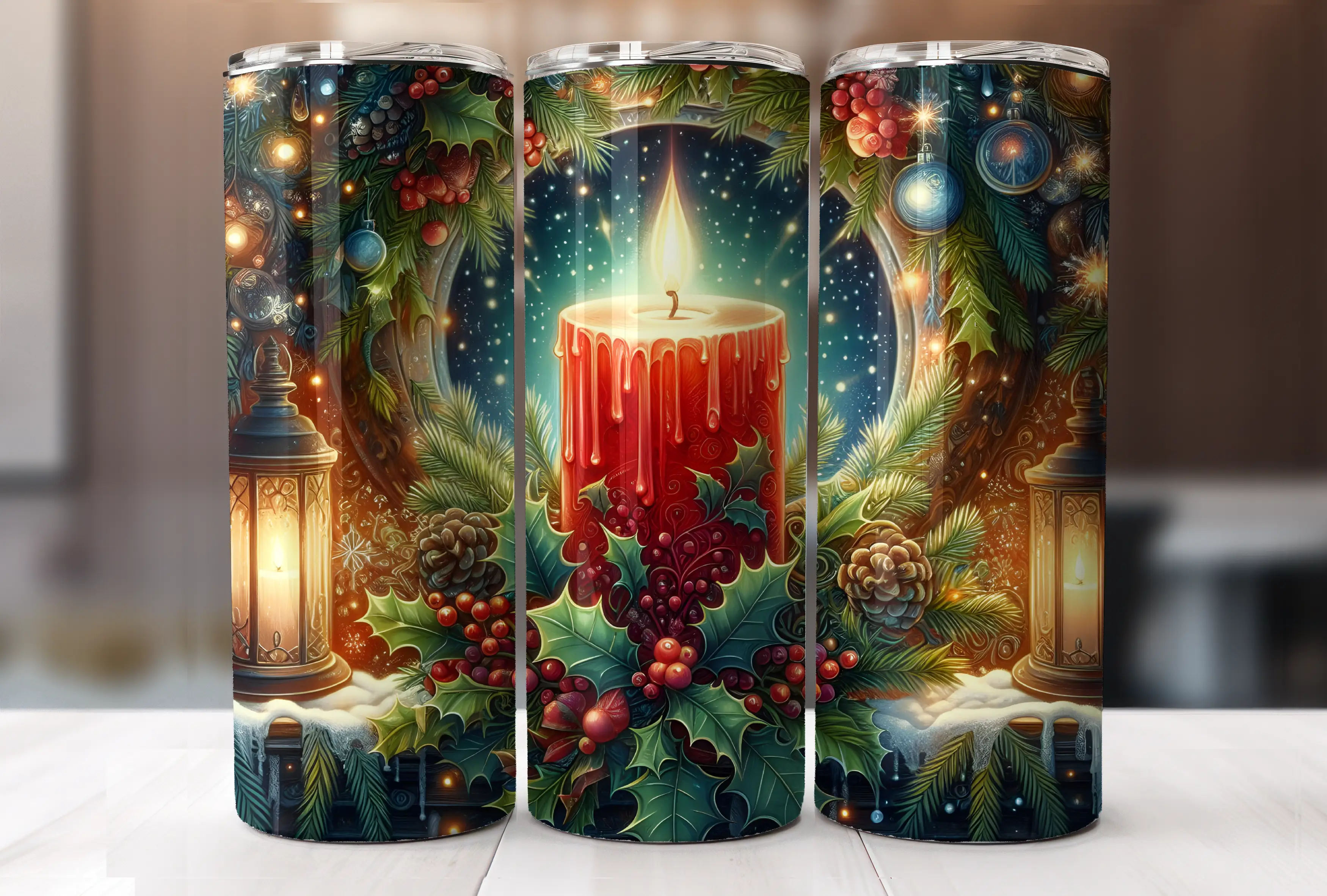 Holly & Berries Candlelight