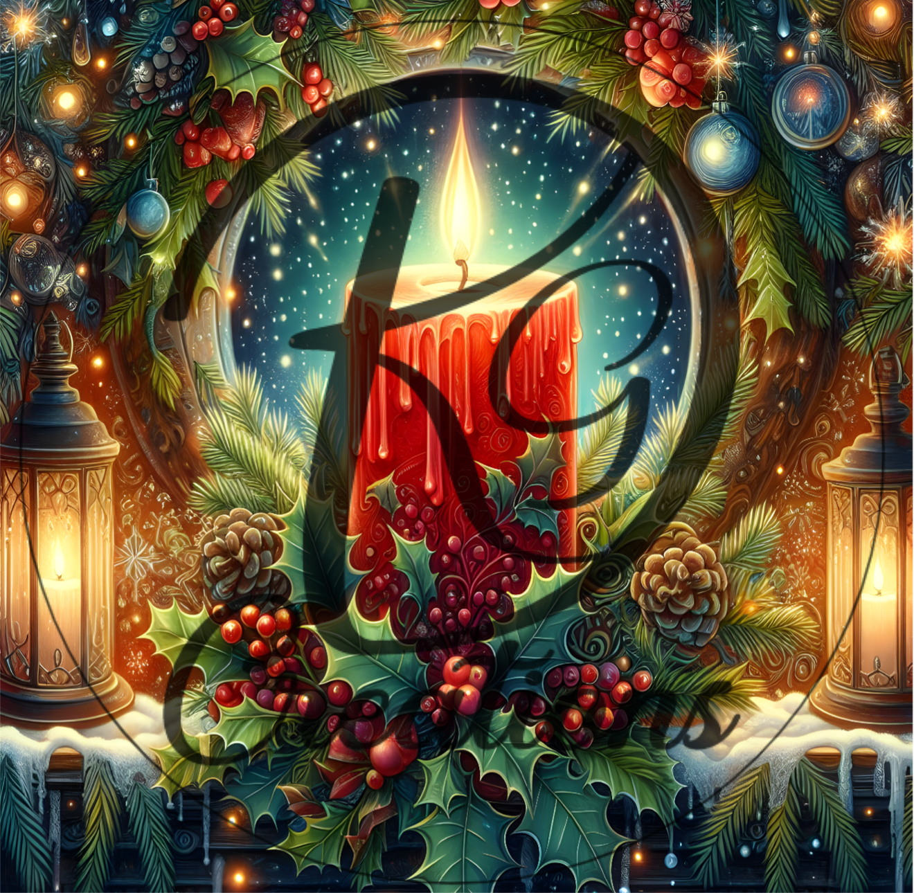 Holly & Berries Candlelight