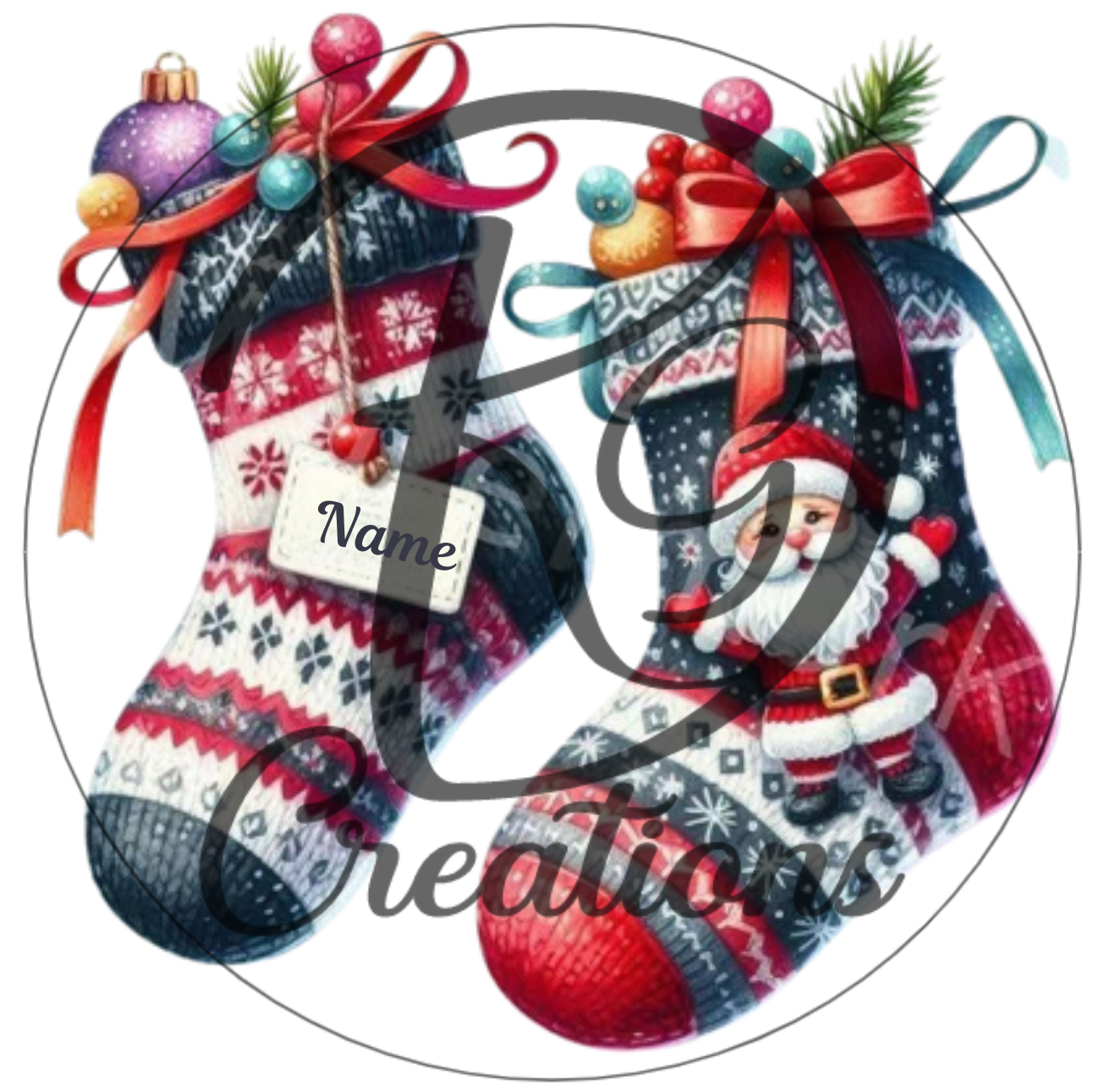Santa's Stuffed Stockings (personalization available)