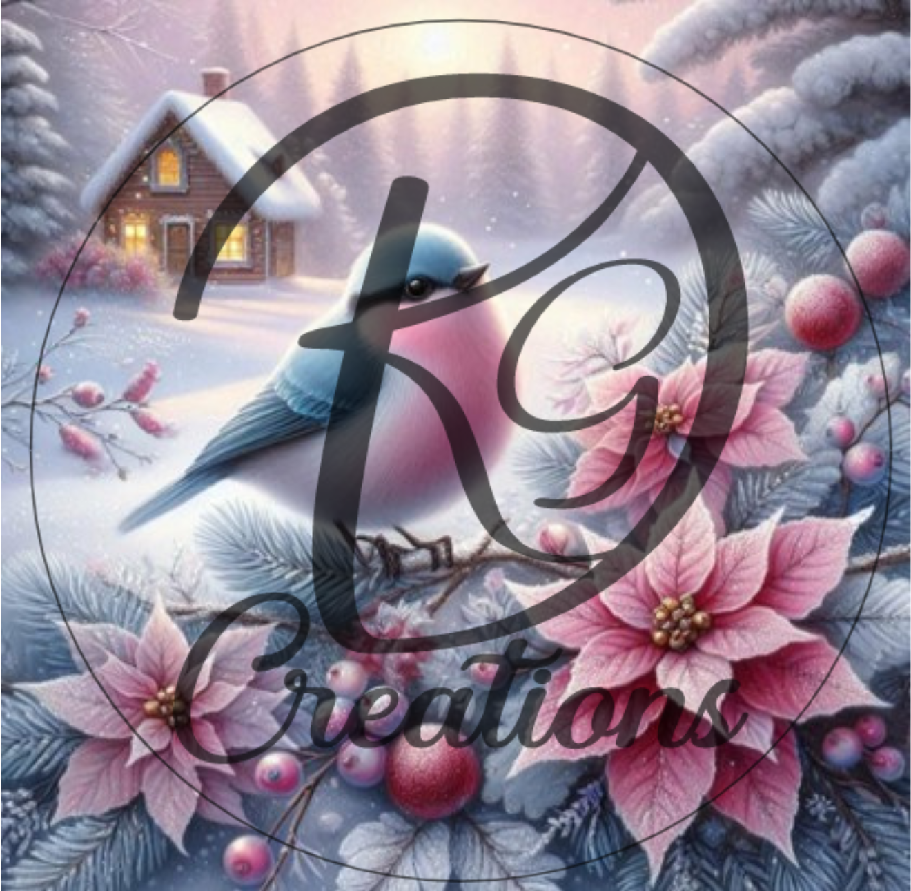 Winter Blush Bluebird