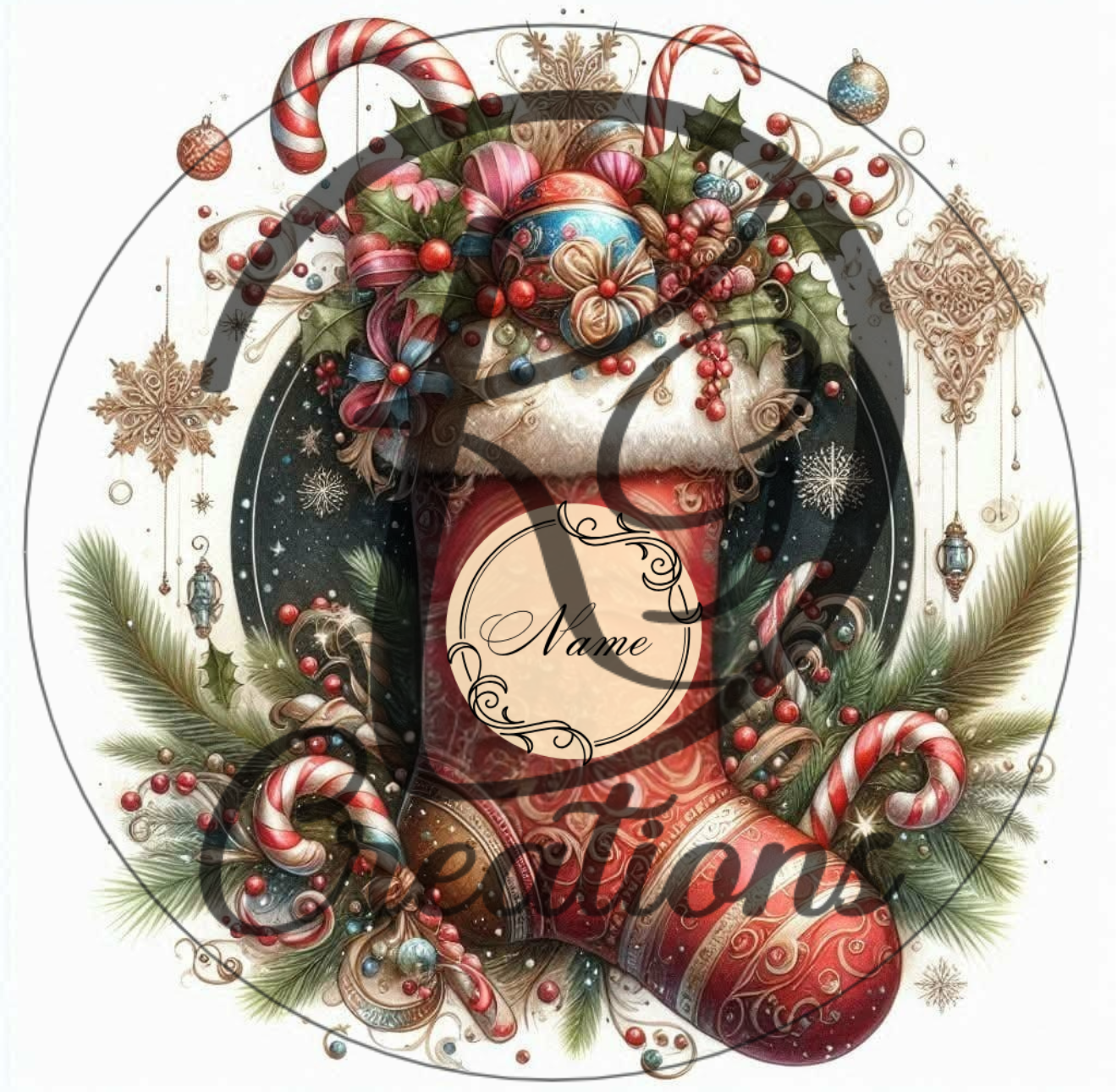 Yuletide Stocking (personalization available)