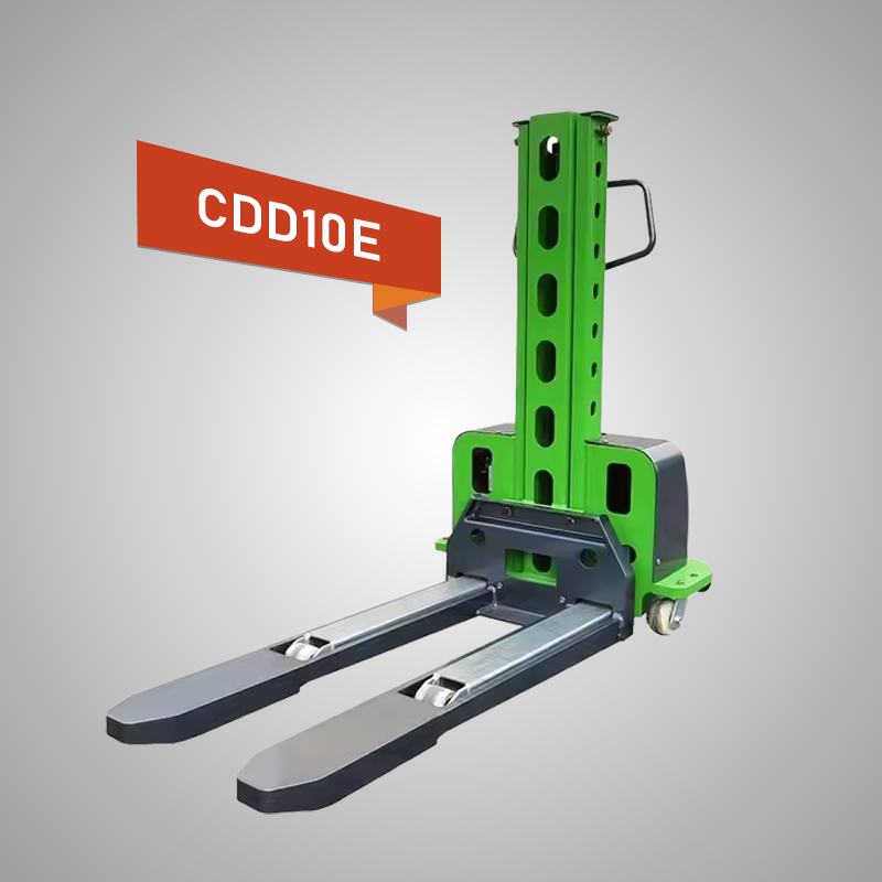 1.6M 1000KG Full Electric Portable Forklift Self-Loading Stacker Loader CDD10E