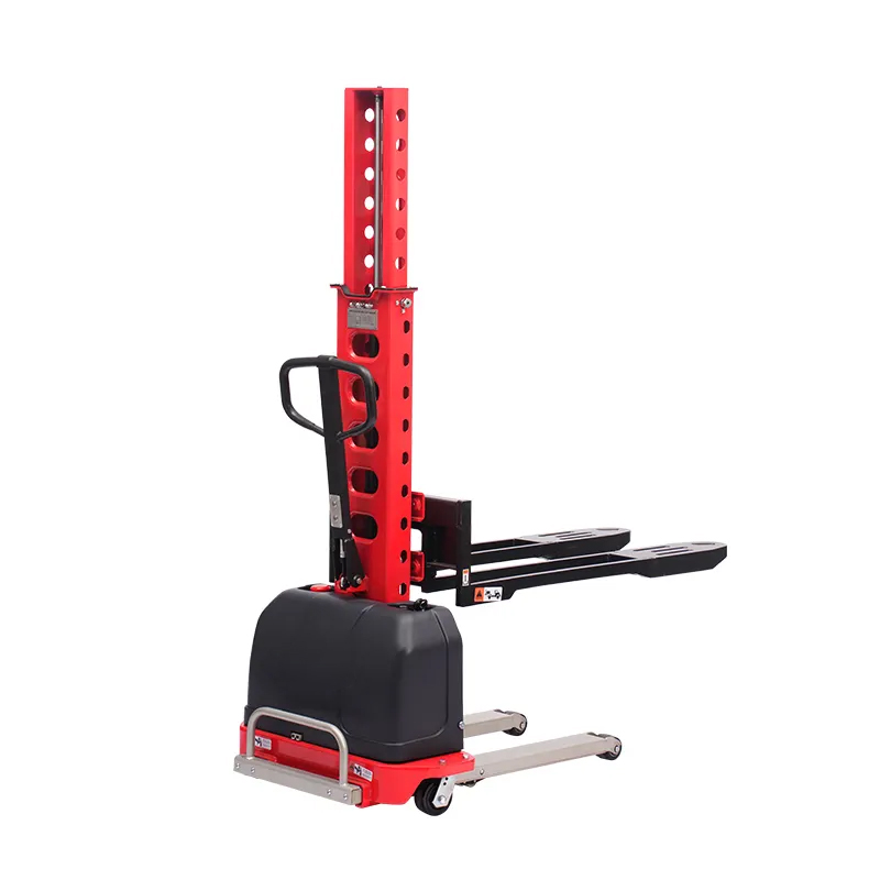 1.6M 1000KG Full Electric Portable Forklift Self-Loading Stacker Loader CDD10E