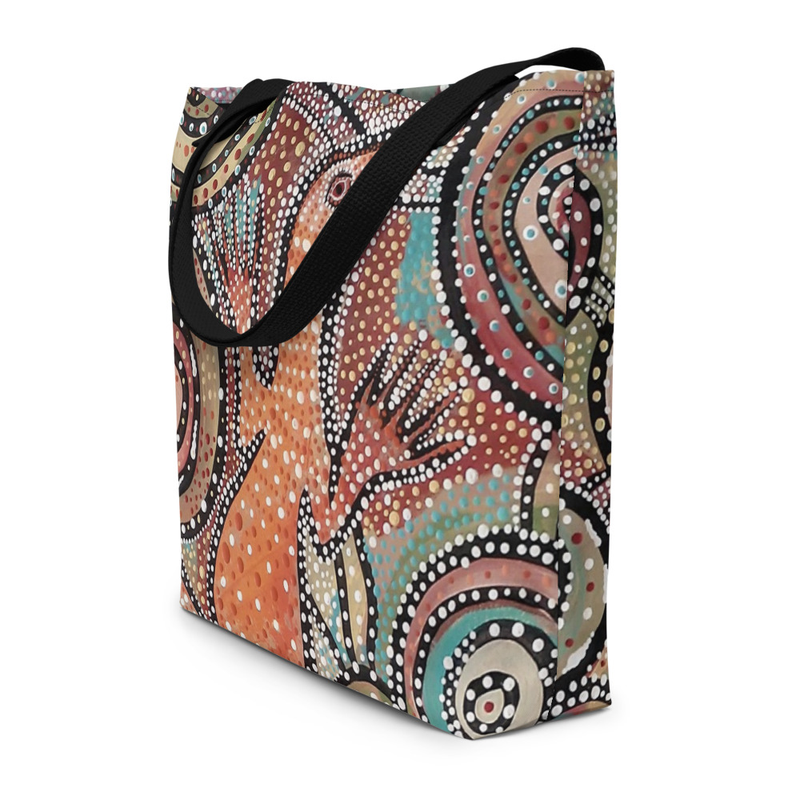 Bush Goanna Large Tote Bag
