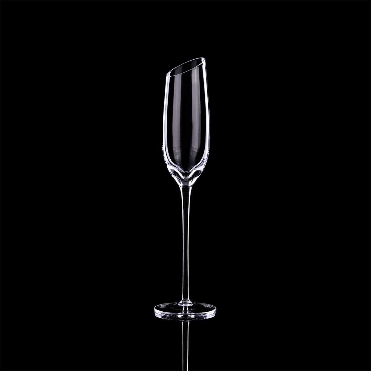 Elegant Asymmetrical Champagne Flute
