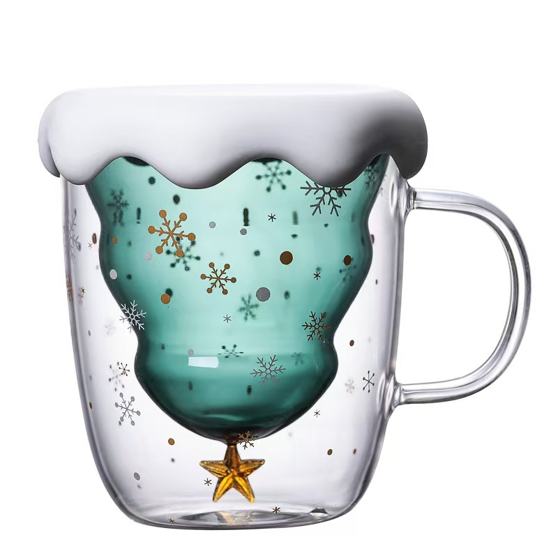 Christmas Double Wall Glass Mug Wholesale in China | Where Warm Drinks Meet Festive Design