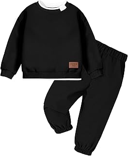 Kids Black Tracksuit Set