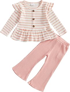 Toddler Girls' Ruffle Top and Pants Set
