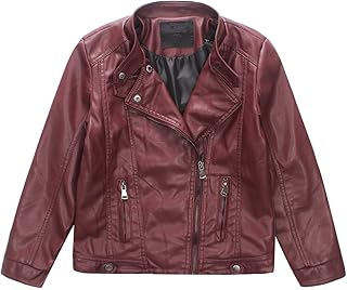 Burgundy Faux Leather Jacket