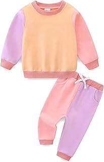 Toddler Colorblock Sweatshirt and Pants Set